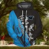 NFL Carolina Panthers Blue Black Zip Up Hoodie