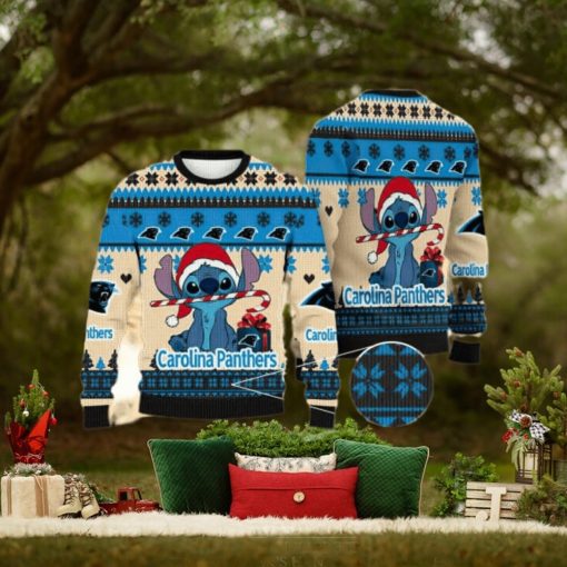 NFL Carolina Panthers Christmas All Over Print Family Knitted Sweater For Men And Women