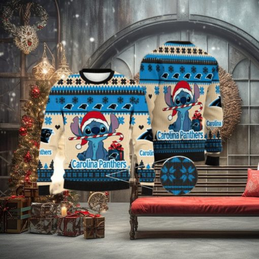 NFL Carolina Panthers Christmas All Over Print Family Knitted Sweater For Men And Women