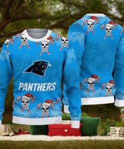 NFL Carolina Panthers Christmas Skull Sport Christmas Ugly Sweater 3D