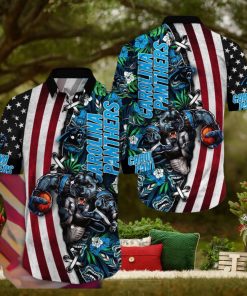 NFL Carolina Panthers Hawaii Shirt Mascot Aloha Summer Shirt