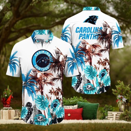 NFL Carolina Panthers Hawaii Shirt Palm Tree Aloha Shirt For Fans