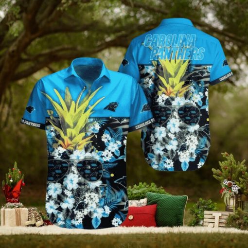 NFL Carolina Panthers Hawaiian Shirt Pineapple Trending For Men Women