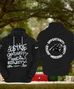 NFL Carolina Panthers Justice Opportunity Equity Freedom Hoodie