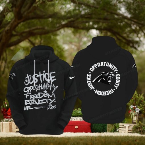 NFL Carolina Panthers Justice Opportunity Equity Freedom Hoodie