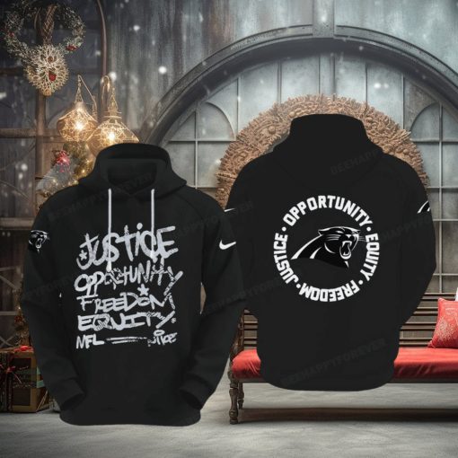 NFL Carolina Panthers Justice Opportunity Equity Freedom Hoodie