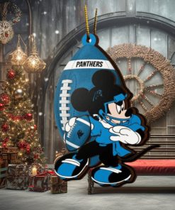 NFL Carolina Panthers Mickey Mouse Christmas Ornament 2023 Christmas Tree Decorations