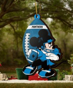 NFL Carolina Panthers Mickey Mouse Christmas Ornament 2023 Christmas Tree Decorations