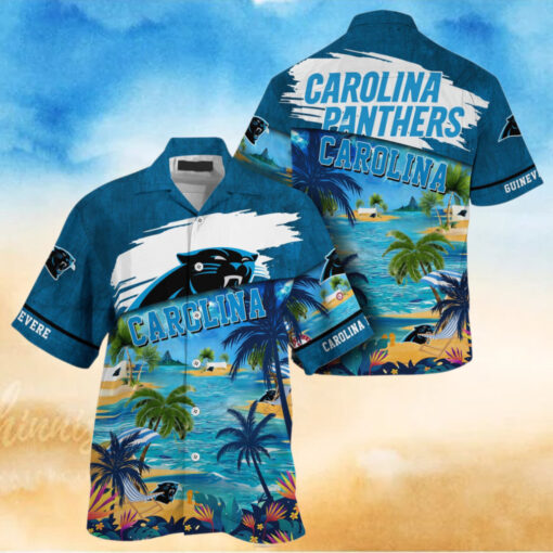 NFL Carolina Panthers Palm Tree Hot Summer Hawaiian Shirt Gifts Sport Fans