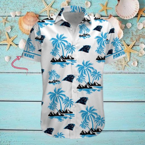 NFL Carolina Panthers Palm Tree Tropical Summer Hawaiian Shirt