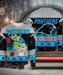 NFL Carolina Panthers Snowshoe Knitted Xmas Sweater For Men Women