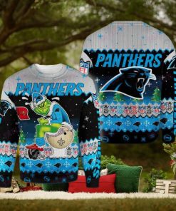 NFL Carolina Panthers Snowshoe Knitted Xmas Sweater For Men Women
