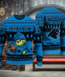 NFL Carolina Panthers The Grinch Ugly Christmas Sweater