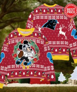 NFL Carolina Panthers x Mickey Mouse Christ Ugly Sweater