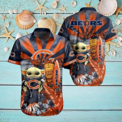 NFL Chicago Bears Baby Yoda Limited Edition Summer Hawaiian Shirt
