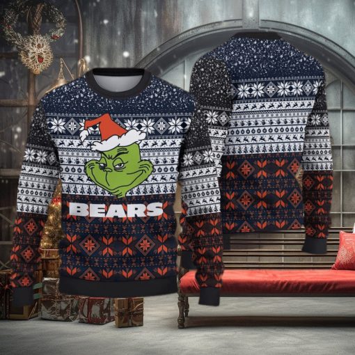NFL Chicago Bears Christmas 3D Yuletide Knitted Sweater For Fans
