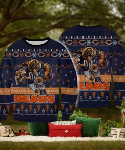 NFL Chicago Bears Christmas All Over Print Needle Ugly Sweater For Winter