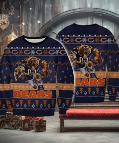 NFL Chicago Bears Christmas All Over Print Needle Ugly Sweater For Winter