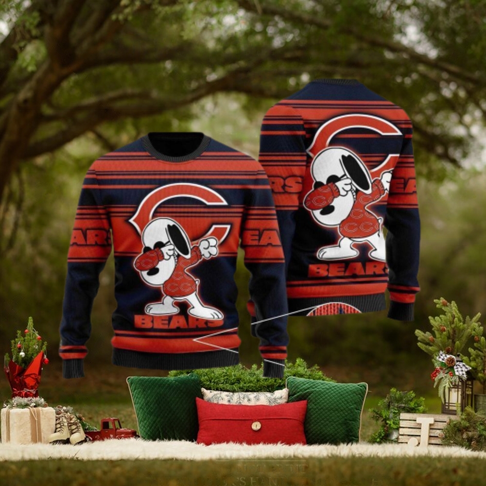 NFL Chicago Bears Football Snoopy Style New Ugly Christmas Sweater For Men  And Women Gift Fans - Limotees