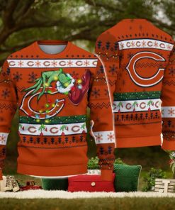 NFL Chicago Bears Grinch Christmas Ugly Sweater Funny Gift For Men And Women Fans