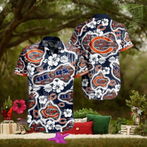 NFL Chicago Bears Hawaiian Shirt Short For Fans