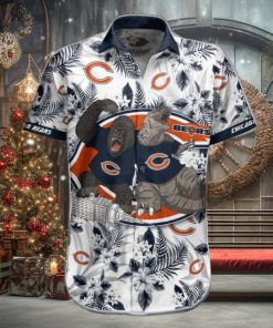 NFL Chicago Bears Hawaiian Shirt Short Kingkong Godzilla