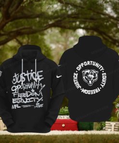 NFL Chicago Bears Justice Opportunity Equity Freedom Hoodie
