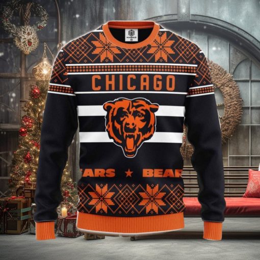 NFL Chicago Bears Limited Edition 3D Sweater Christmas Gift For Sport Big Fans