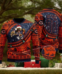 NFL Chicago Bears Mascot Woolen Christmas Full Print Custom Sweater