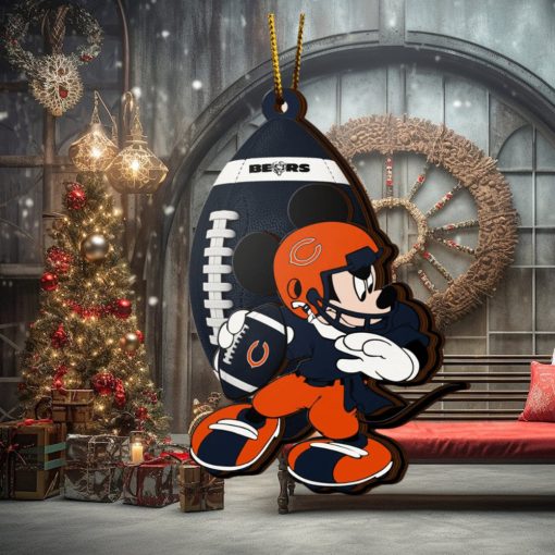 NFL Chicago Bears Mickey Mouse Christmas Ornament