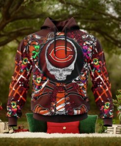 NFL Chicago Bears Mix Grateful Dead, Personalized Name & Number Specialized Concepts Kits 3D Hoodie