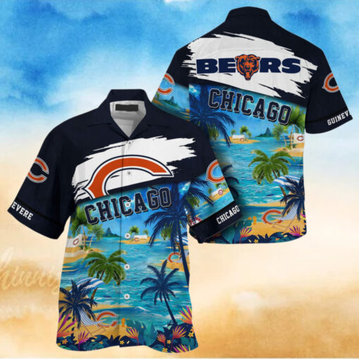 NFL Chicago Bears Palm Tree Hot Summer Hawaiian Shirt Gifts Sport Fans