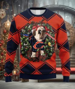 NFL Chicago Bears Pub Dog Christmas Ugly 3D Sweater For Men And Women Gift Ugly Christmas
