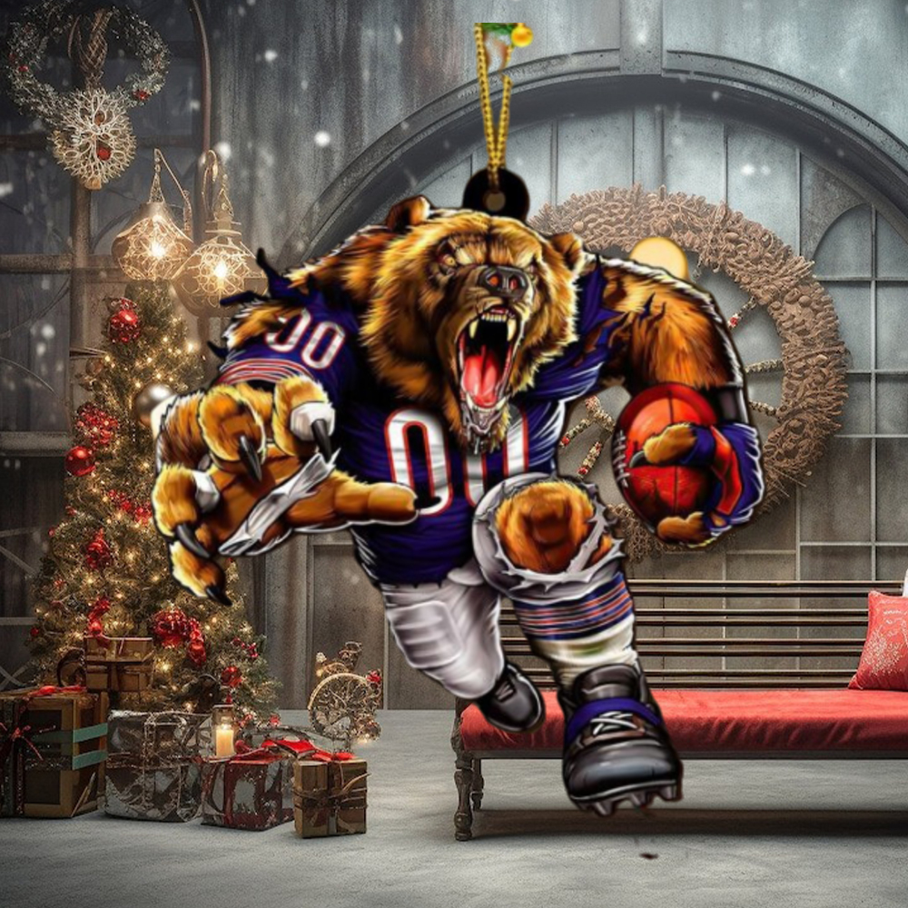 NFL Chicago Bears Sport Ornament 2023 Christmas Tree Decorations NFL Chicago Bears Sport Ornament 2023 Christmas Tree Decorations
