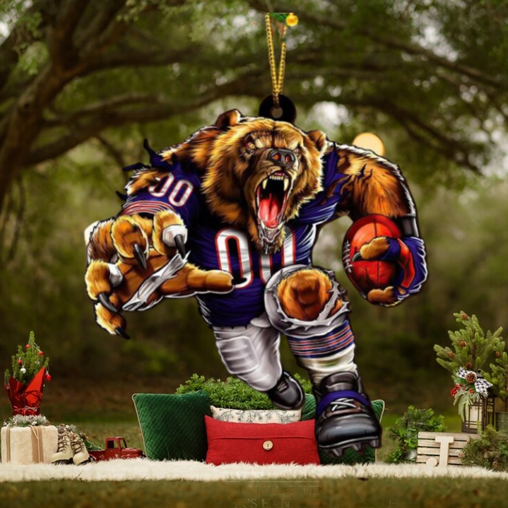 NFL Chicago Bears Sport Ornament 2023 Christmas Tree Decorations NFL Chicago Bears Sport Ornament 2023 Christmas Tree Decorations