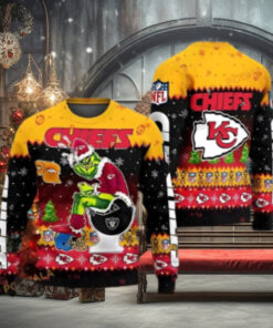 NFL Chiefs & Grinch Collab Ultimate Ugly Christmas Sweater
