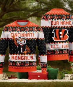 NFL Cincinnati Bengals Cute Mascot Custom Ugly Christmas Sweater