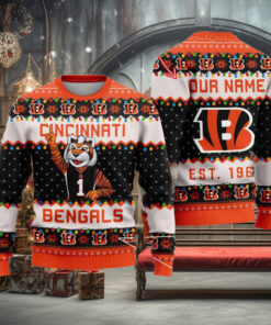 NFL Cincinnati Bengals Cute Mascot Custom Ugly Christmas Sweater