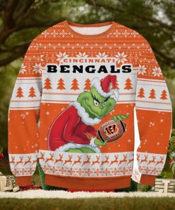 NFL Cincinnati Bengals Grinch Ugly Christmas Sweater Trending Sweater For 2023 Christmas Holidays