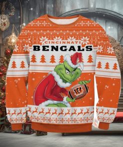 NFL Cincinnati Bengals Grinch Ugly Christmas Sweater Trending Sweater For 2023 Christmas Holidays