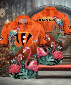 NFL Cincinnati Bengals Hawaii Shirt Flamingo And Flower Aloha Shirt