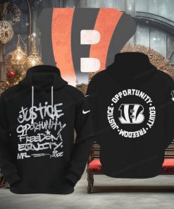 NFL Cincinnati Bengals Justice Opportunity Equity Freedom Hoodie