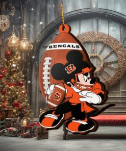 NFL Cincinnati Bengals Mickey Mouse Christmas Ornament 2023 Christmas Tree Decorations