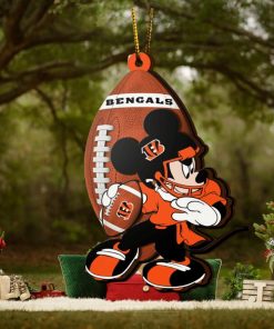 NFL Cincinnati Bengals Mickey Mouse Christmas Ornament