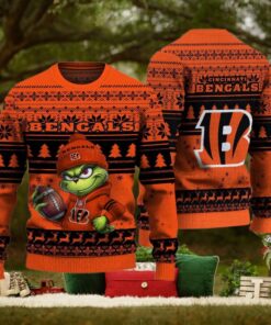 NFL Cincinnati Bengals The Grinch Ugly Christmas Sweater