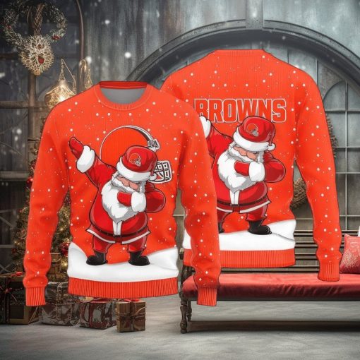 NFL Cleveland Browns Custom Christmas Knitted Sweater For Men And Women