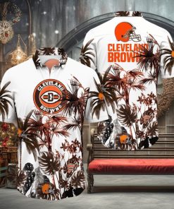 NFL Cleveland Browns Hawaii Shirt Palm Tree Aloha Shirt For Fans