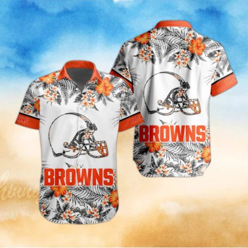 NFL Cleveland Browns Hawaiian Shirt Special Floral Tropical Team Spirit