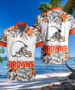 NFL Cleveland Browns Hawaiian Shirt Special Floral Tropical Team Spirit