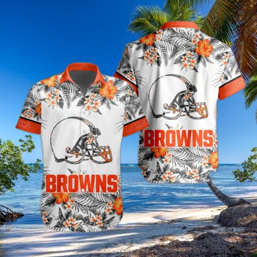 NFL Cleveland Browns Hawaiian Shirt Special Floral Tropical Team Spirit